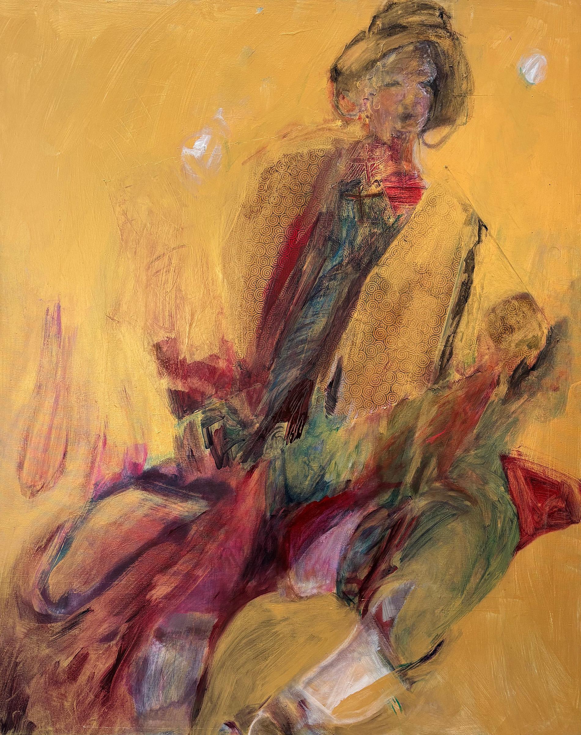 Figurative I Ein-in-Gold im Angebot 5