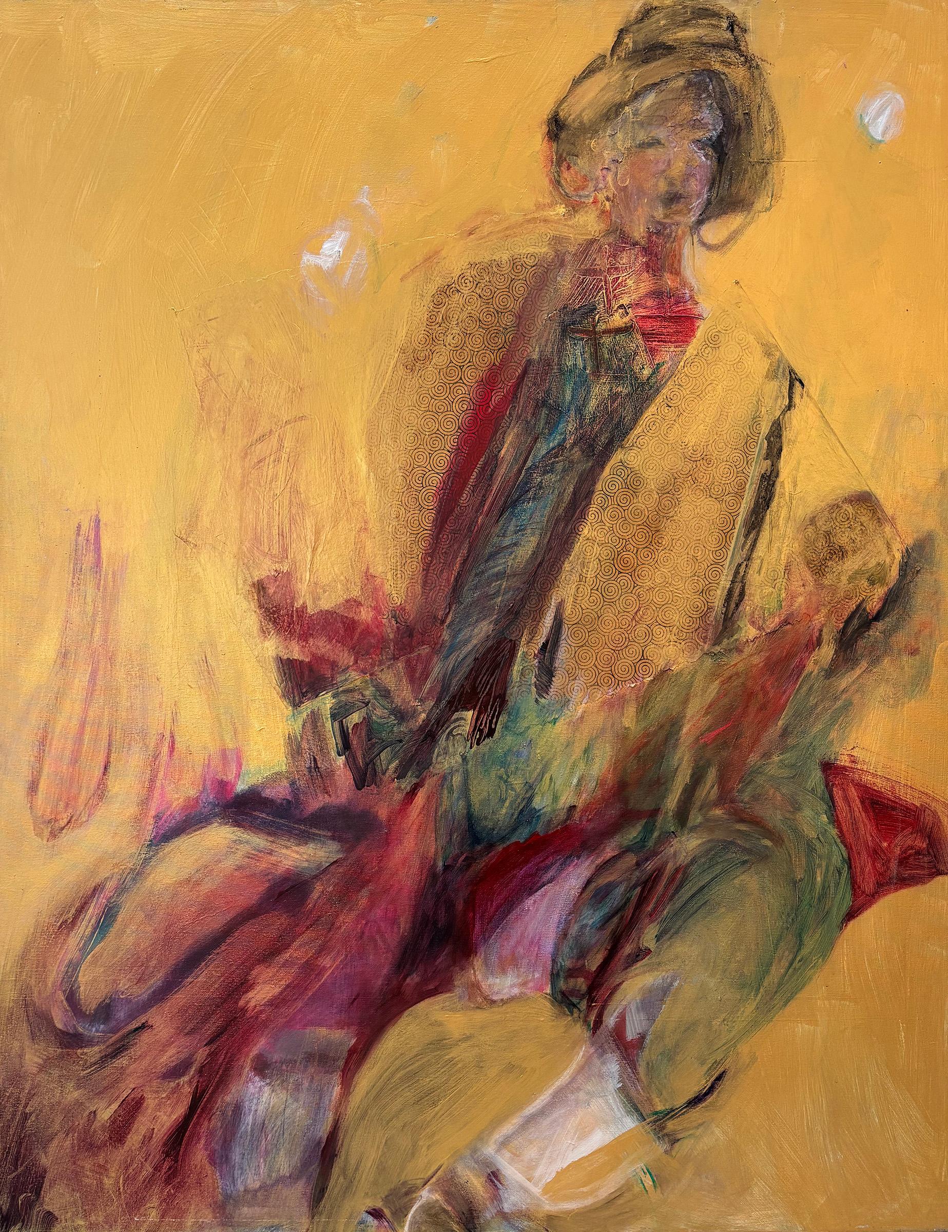 Figurative I Ein-in-Gold im Angebot 6