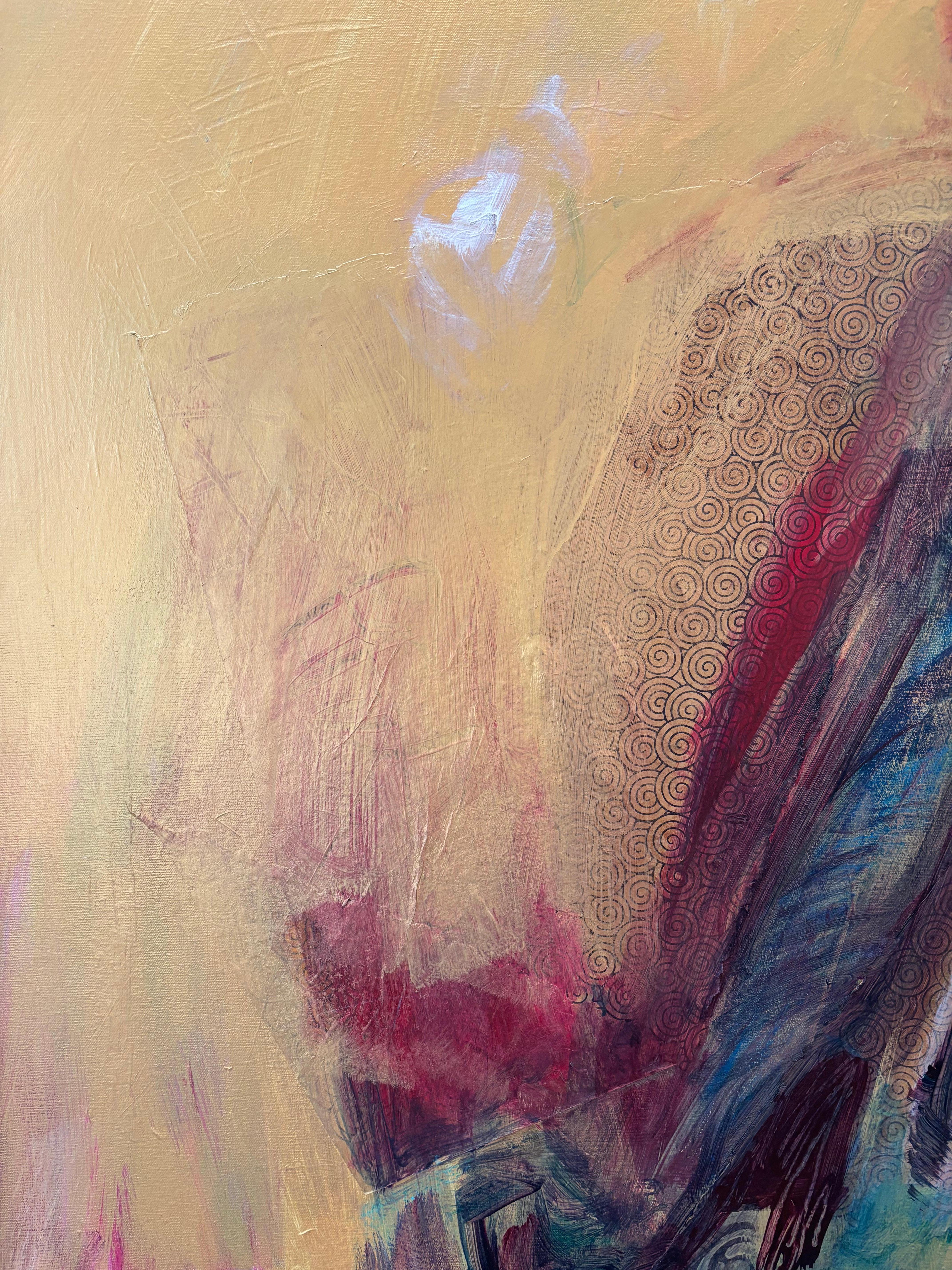 Diese figurativen Acrylbilder auf Leinwand haben eine archetypische Qualität, die zu einer Übertragung durch den Charakter einlädt. Sie stammen aus verschiedenen Kulturen, Zeiten und Momenten der Manifestation mit einer dreidimensionalen
