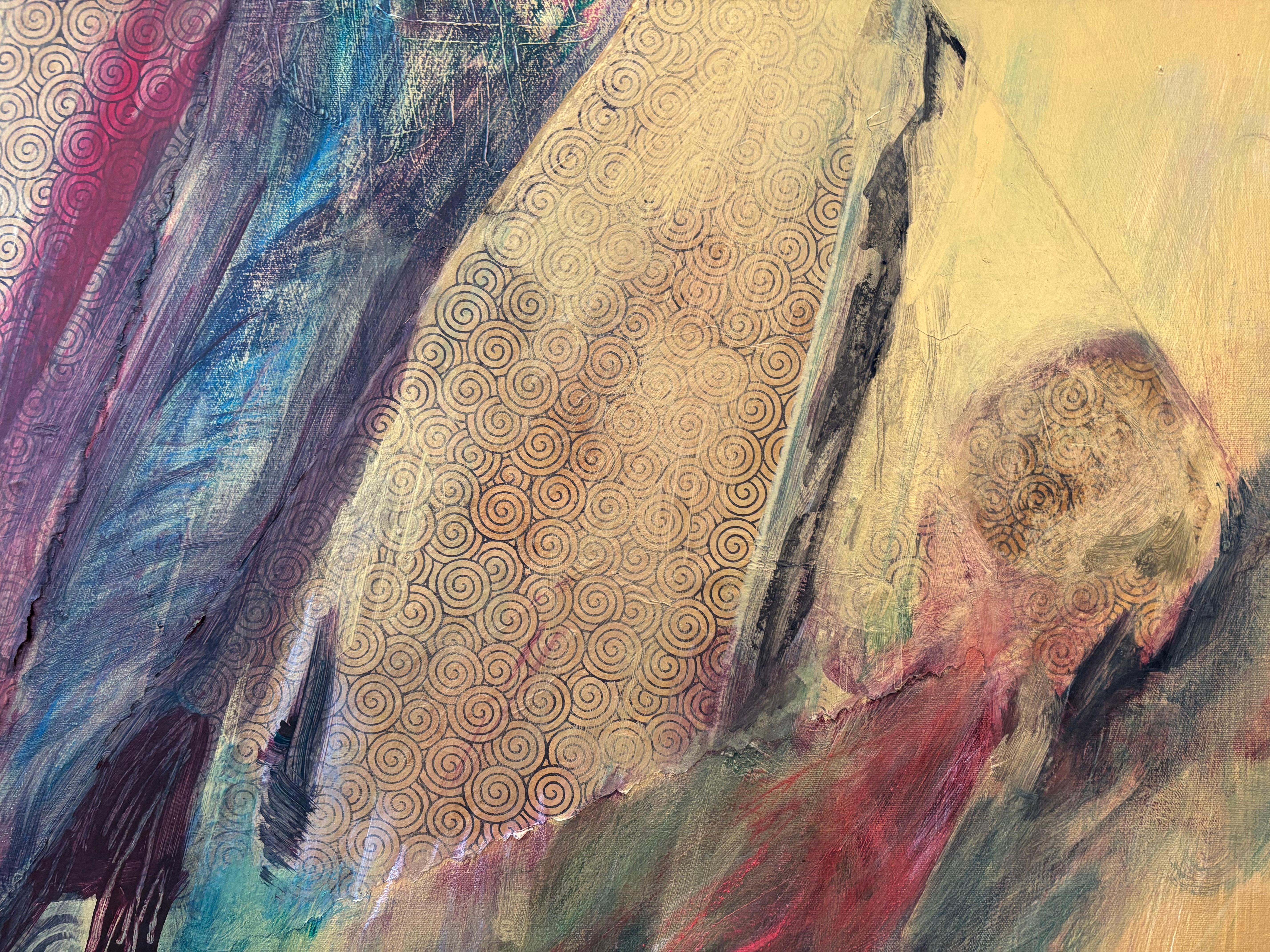Figurative I Ein-in-Gold im Angebot 1