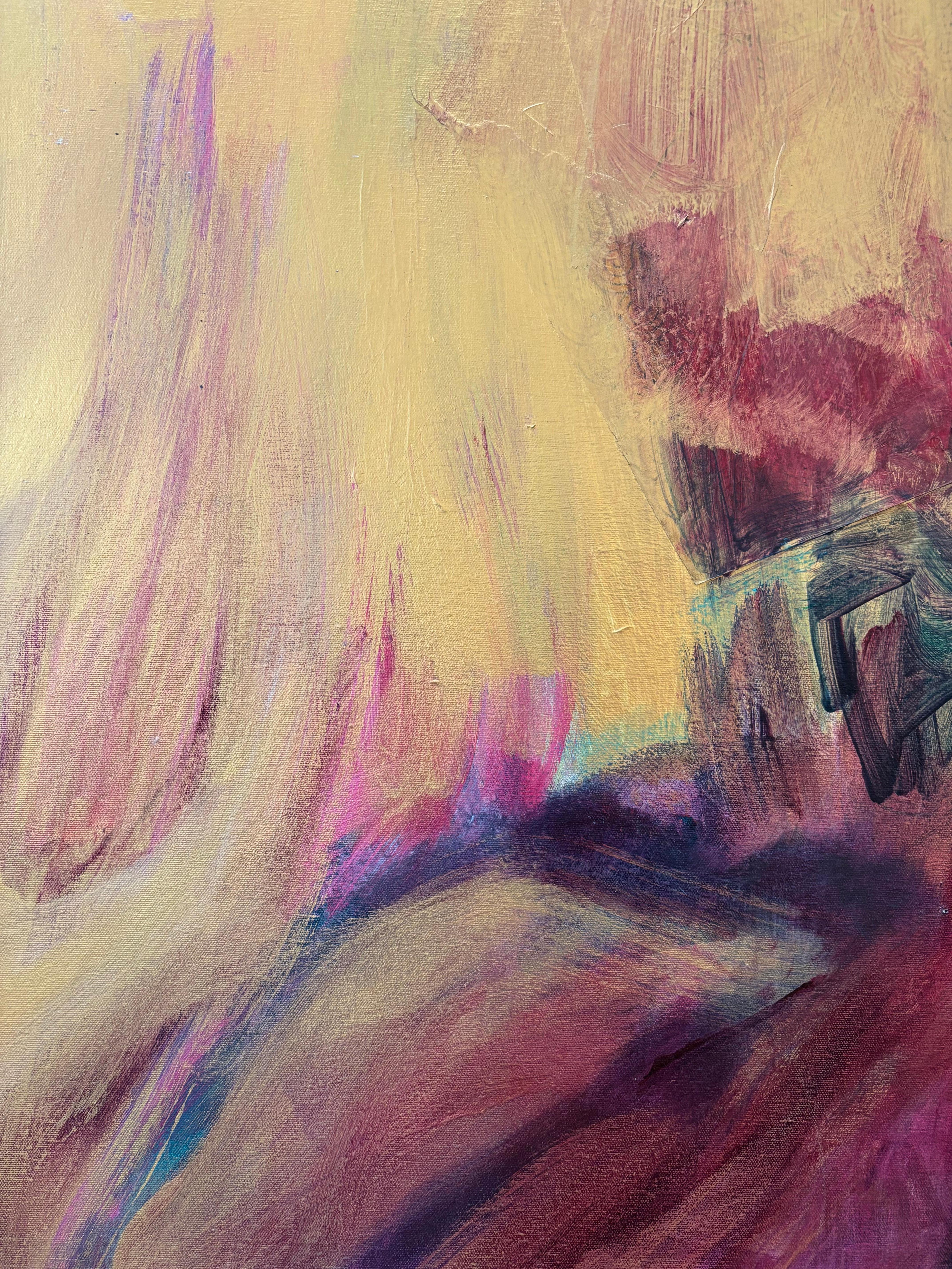 Figurative I Ein-in-Gold im Angebot 3