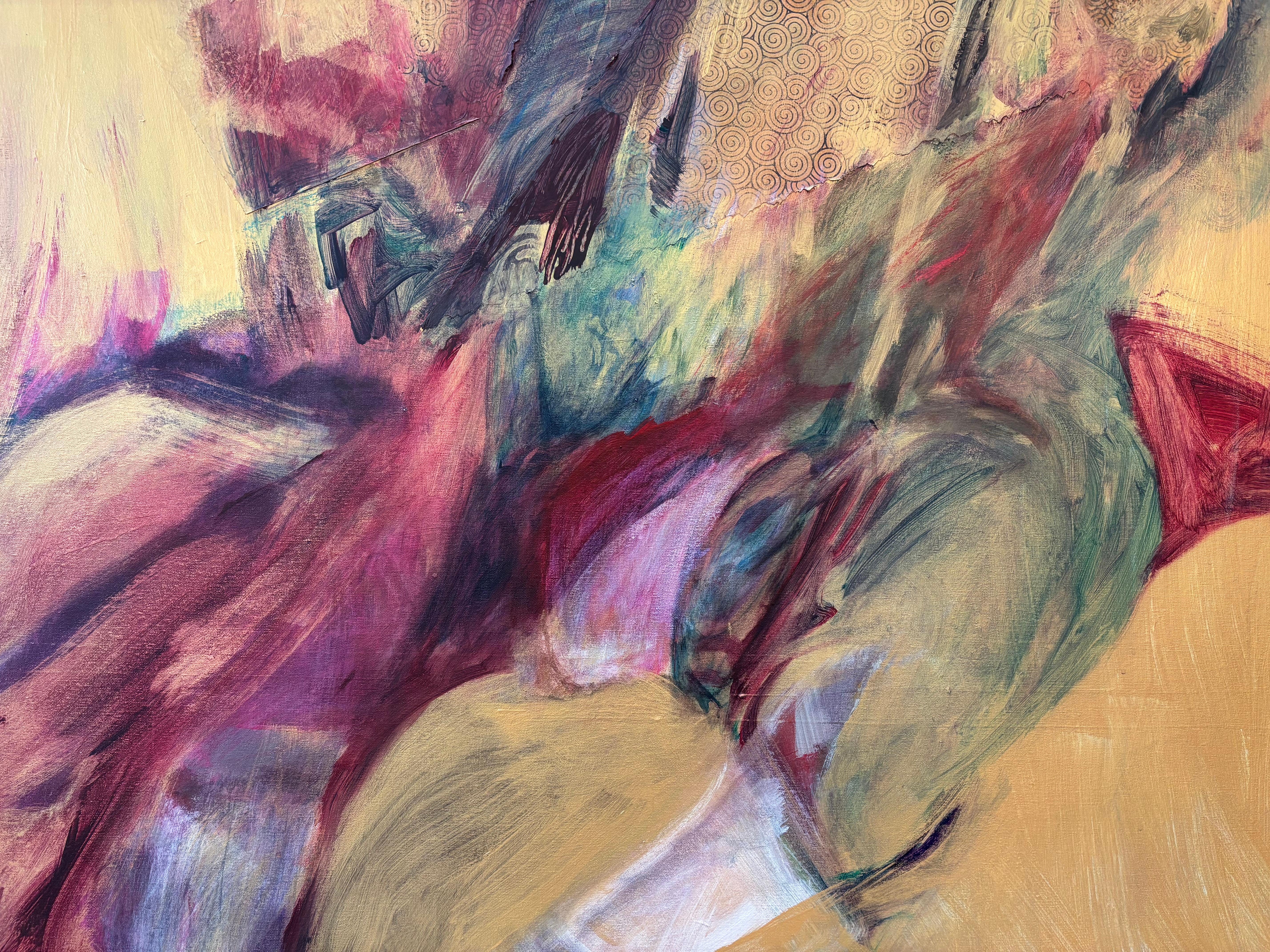 Figurative I Ein-in-Gold im Angebot 4