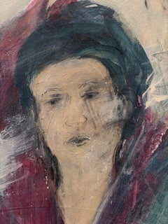 Fox Spirit Around Neck 2020 acrylic paint, graphite on canvas.