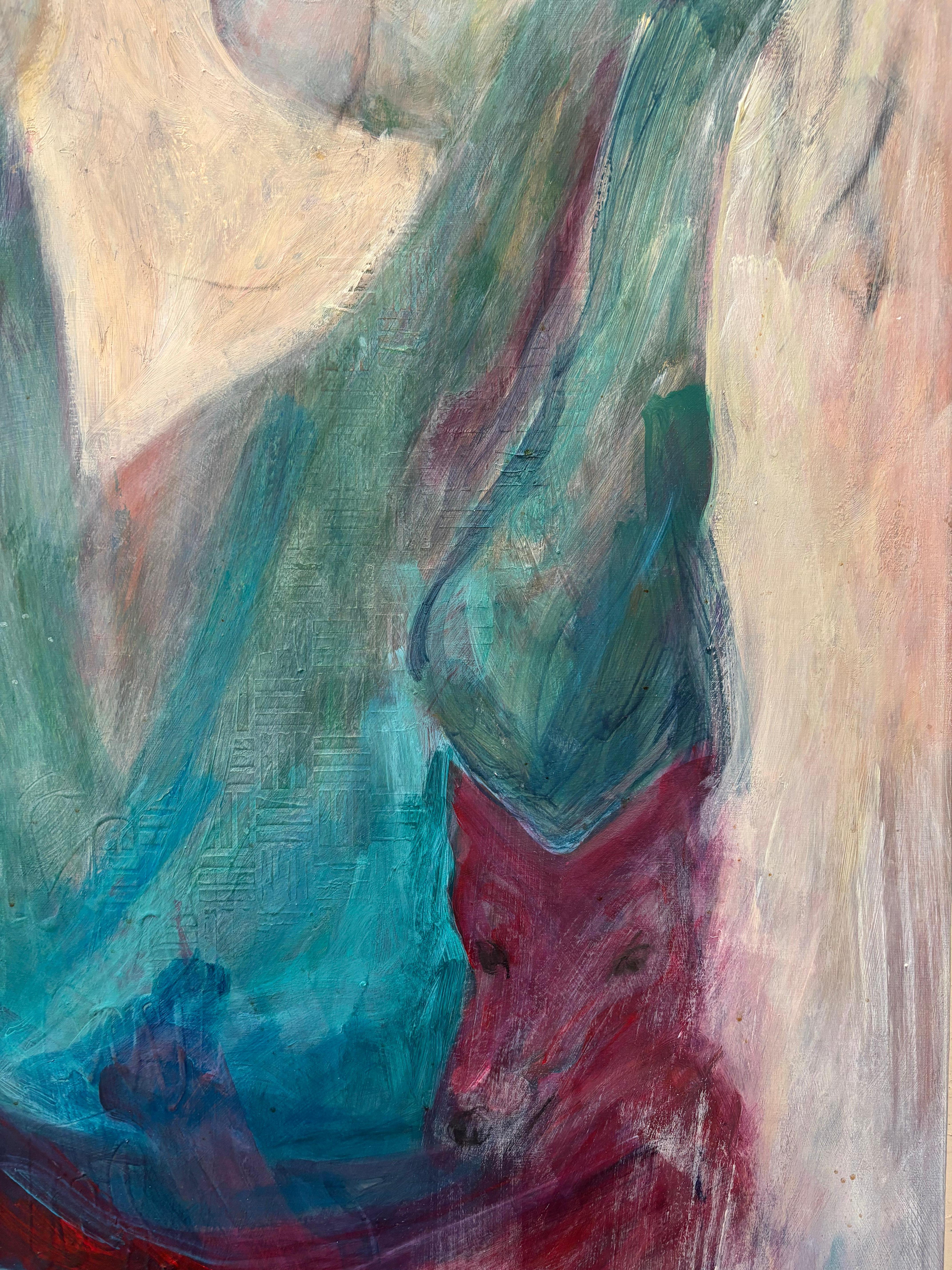 Figurative II: Fox Spirit at Waist - Other Art Style Painting by Majio