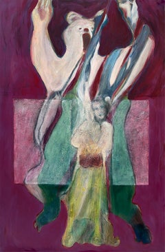 Figures II: Bear with Leia, Acrylic on Canvas, 60x40inches, New2019