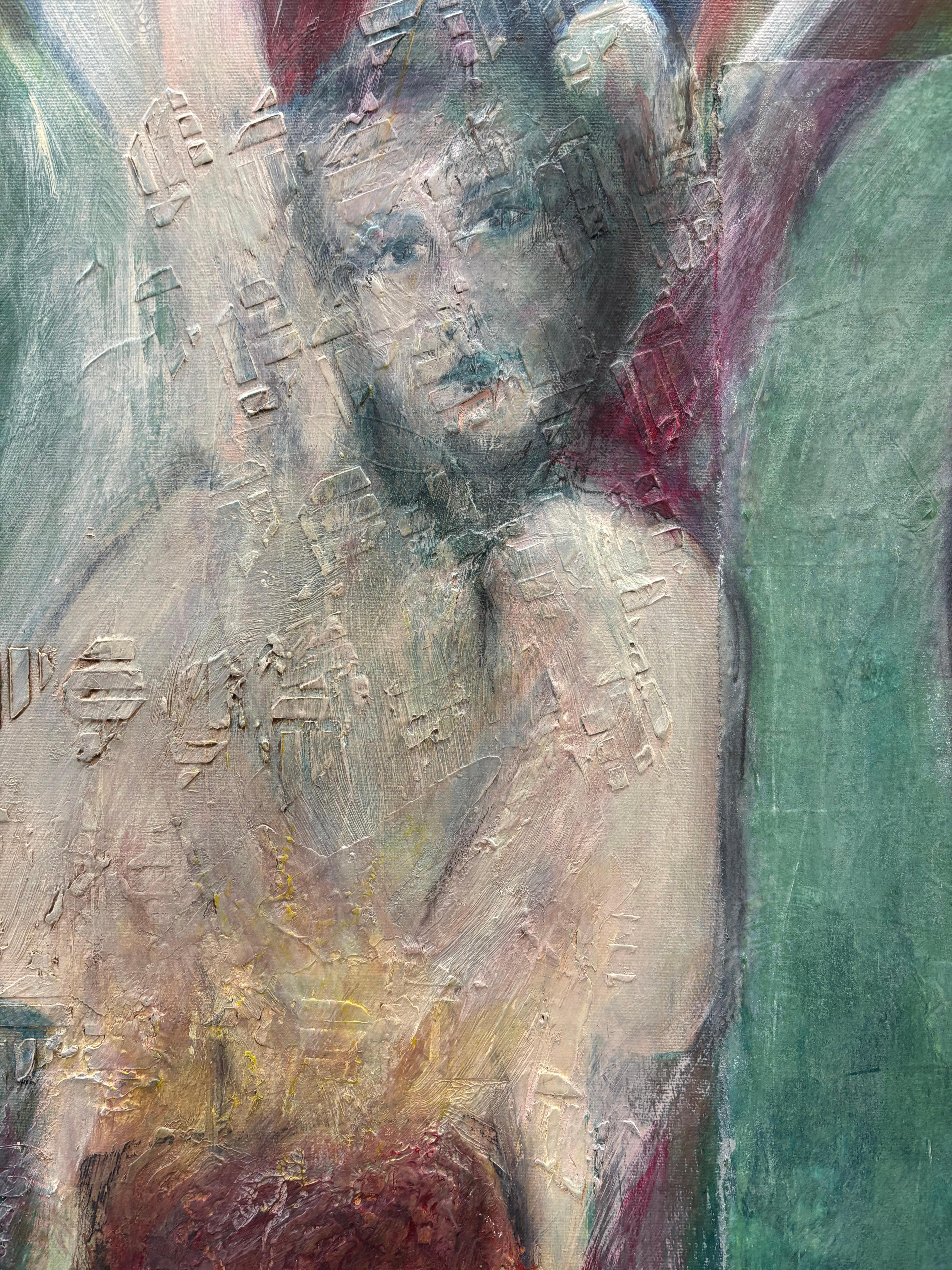 Figuren II: Bär mit Leia – Painting von Majio