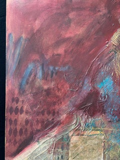 Figures II: Bow at the Frontier-acrylic and mixed media on canvas