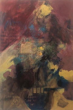 Figures II: Bow at the Frontier-acrylic and mixed media on canvas