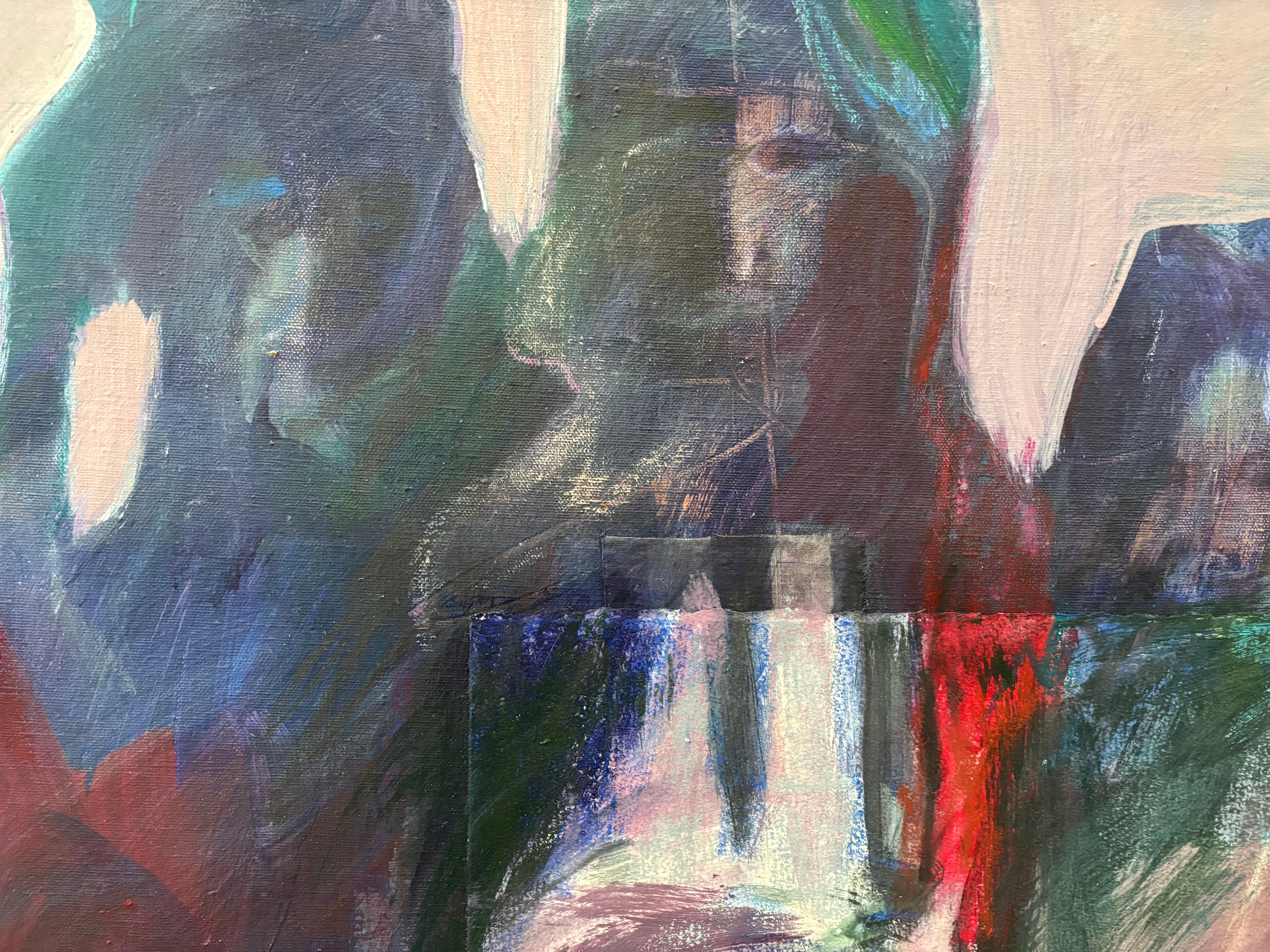Figuren II: Frauen Foldes - zeitlose Frauenfamilie auf Leinwand, großes Acrylformat. (Sonstige Kunststile), Painting, von Majio