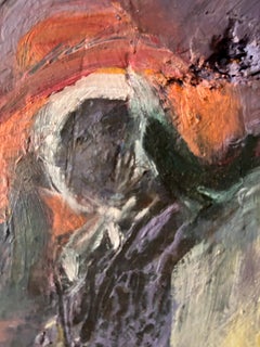 Japanese Scare Crow acrylic paint on wood