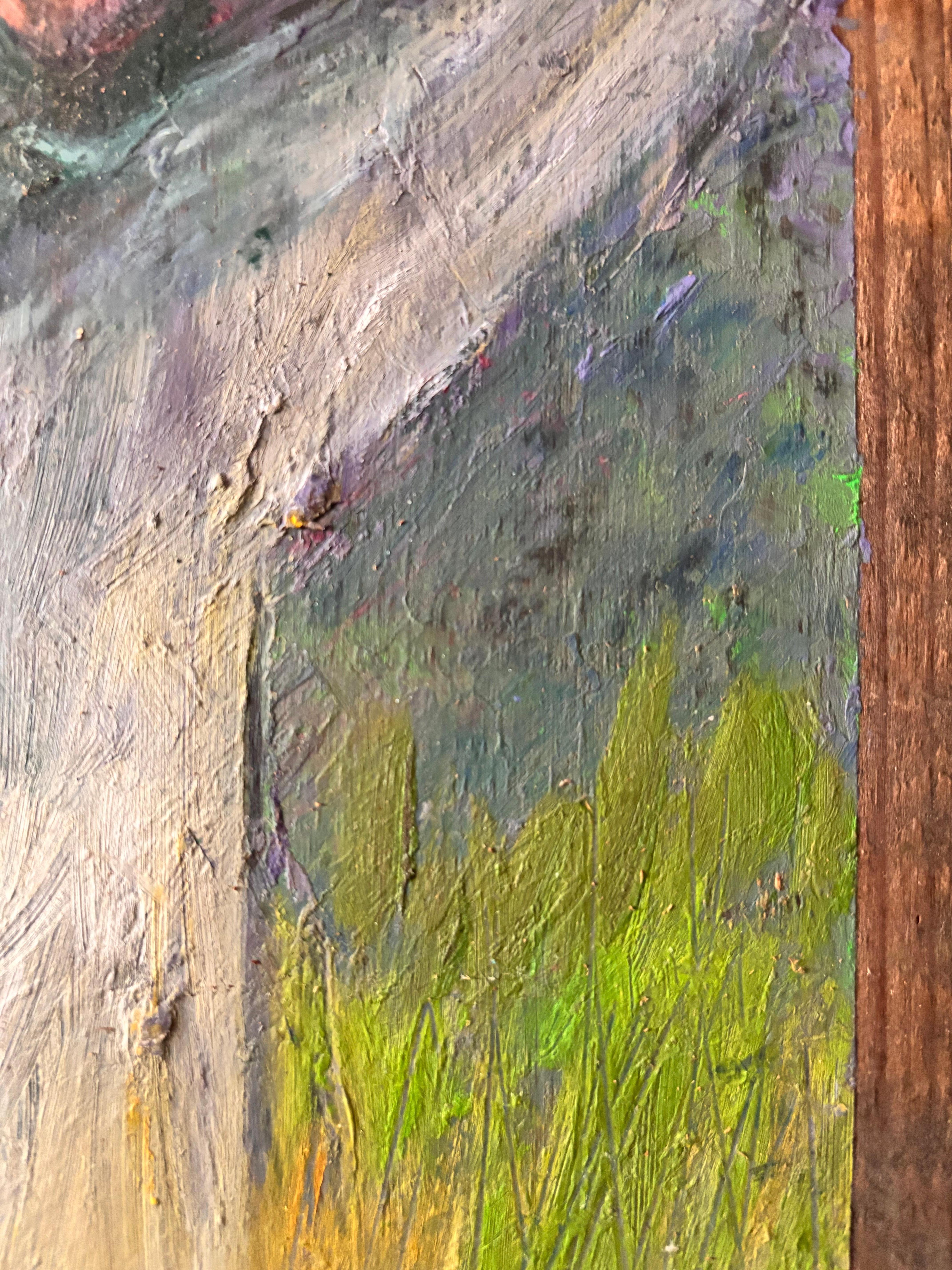 Japanese Scare Crow acrylic paint on wood For Sale 4