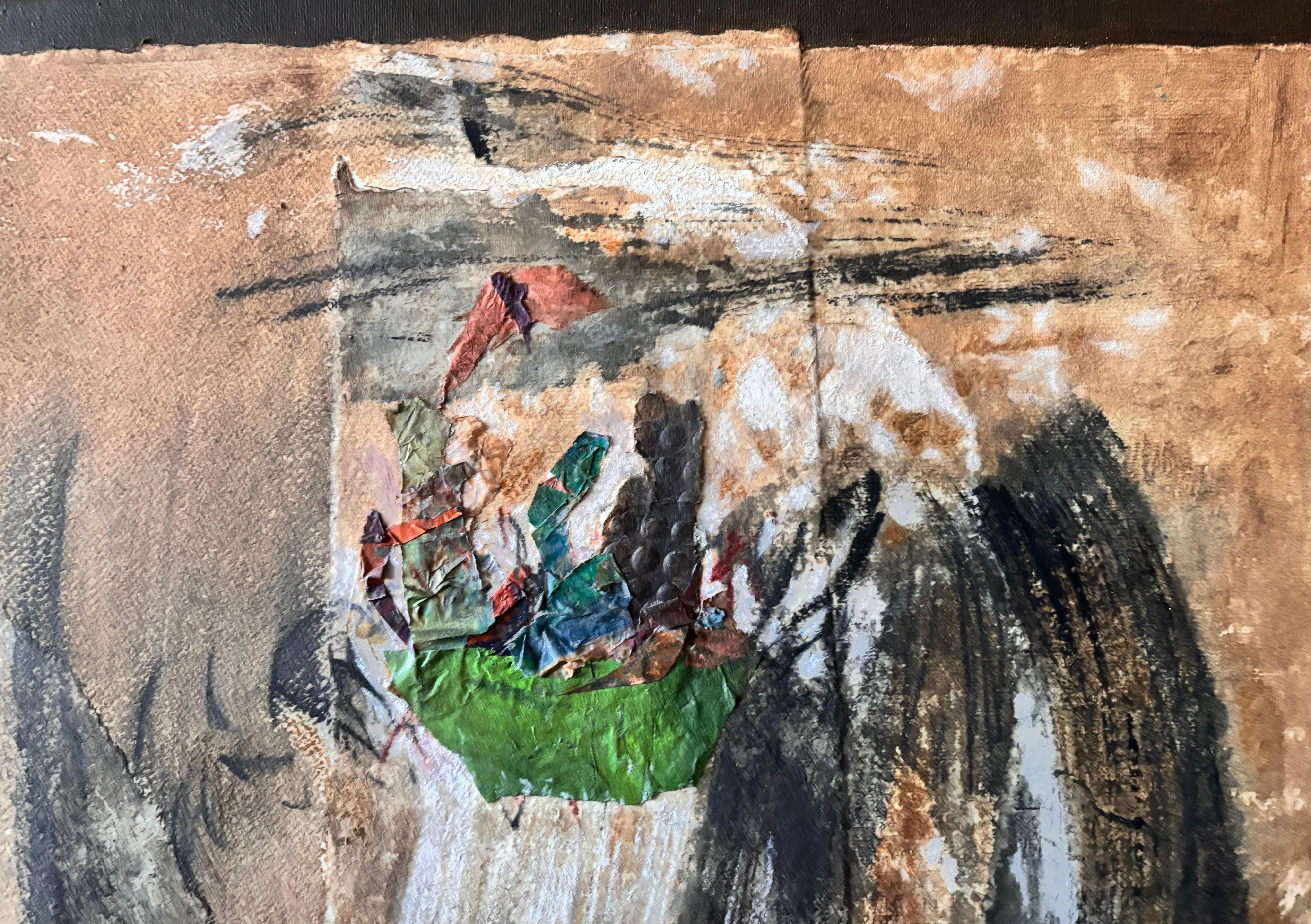 Jaws of Challenge is a tiny boat at sea---like us falling in a dream or teetering on a ladder. Those pivotal moments shout fundamental beliefs as to whether the universe is safe or not. How we perceive our relationship to the natural elements and