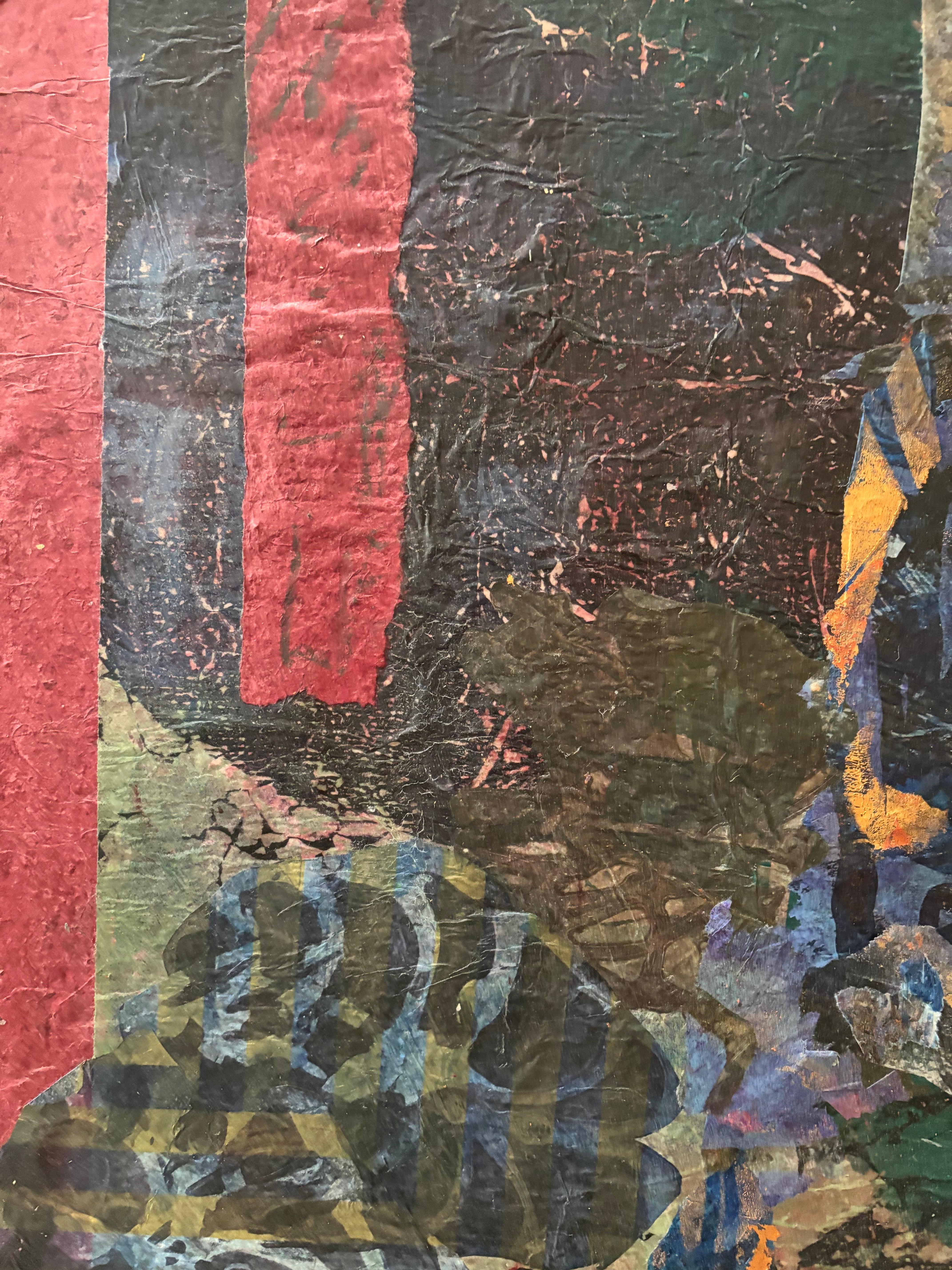 Love Tyme Cold wax, monoprints, oil stick on canvas For Sale 6