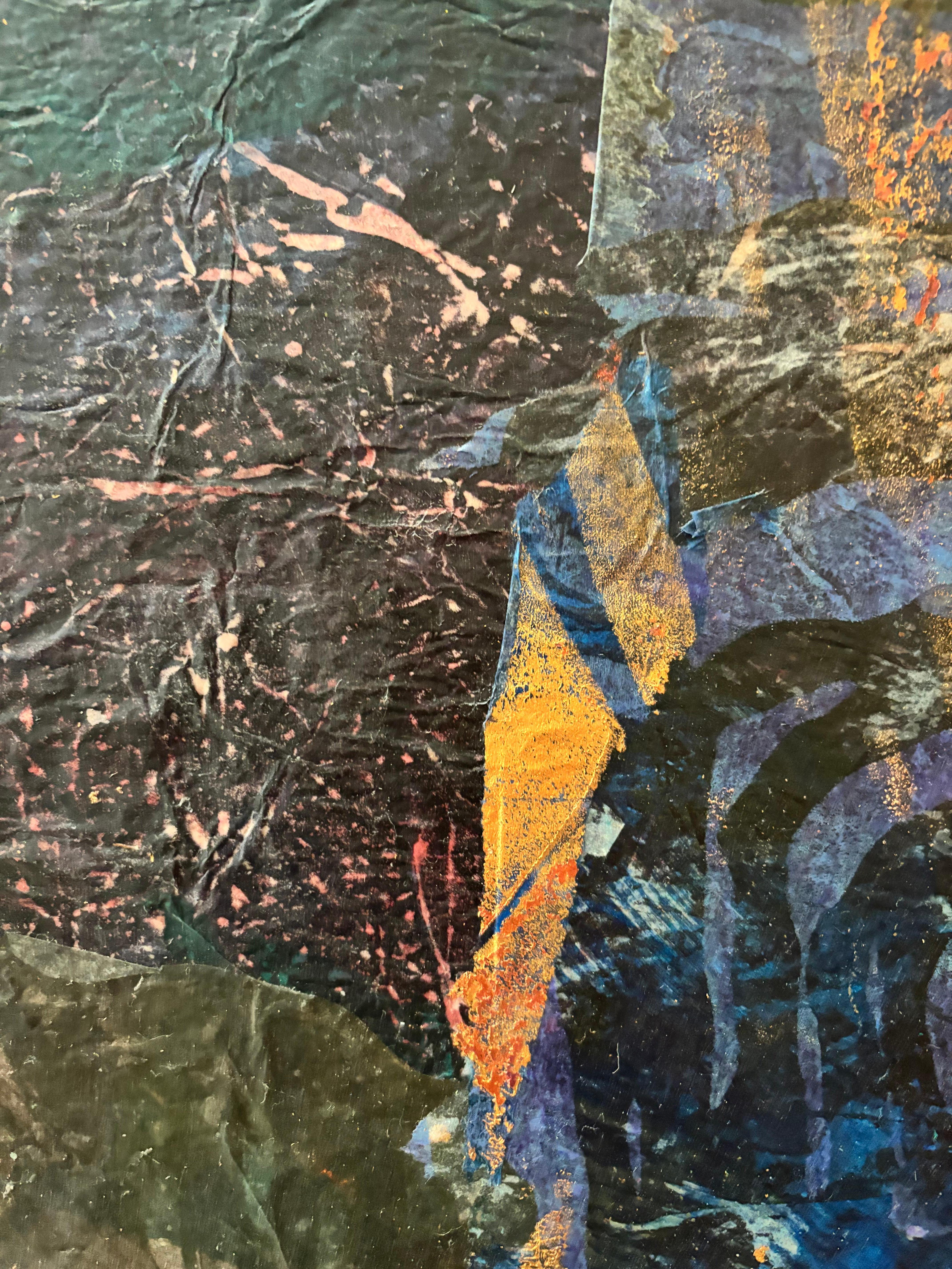 Love Tyme Cold wax, monoprints, oil stick on canvas For Sale 1