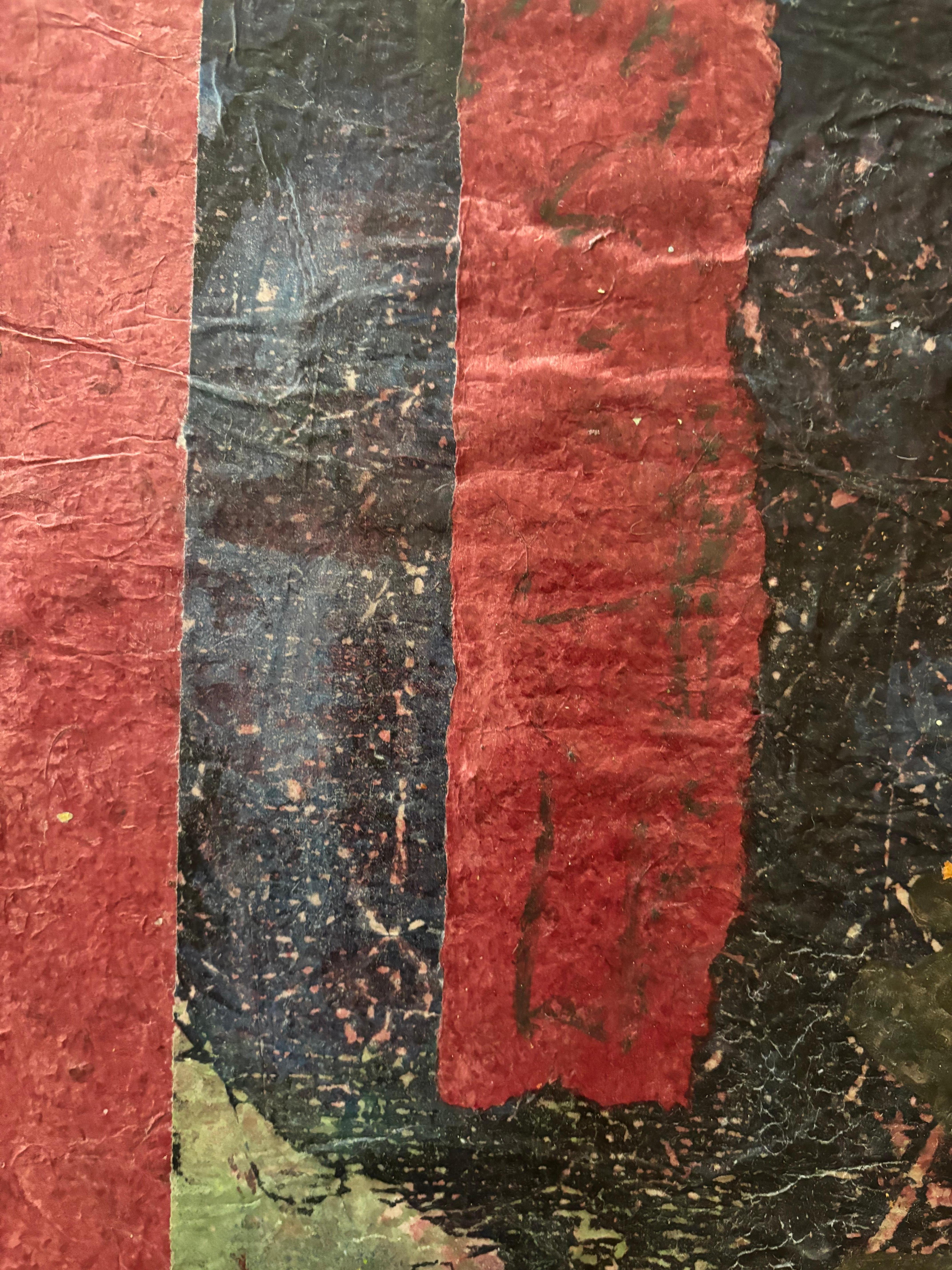 Love Tyme Cold wax, monoprints, oil stick on canvas For Sale 2