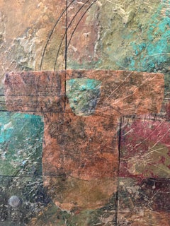 ment Reflection Series-Panel nº 5 Conexión con la naturaleza: cera fría, tejido impreso p