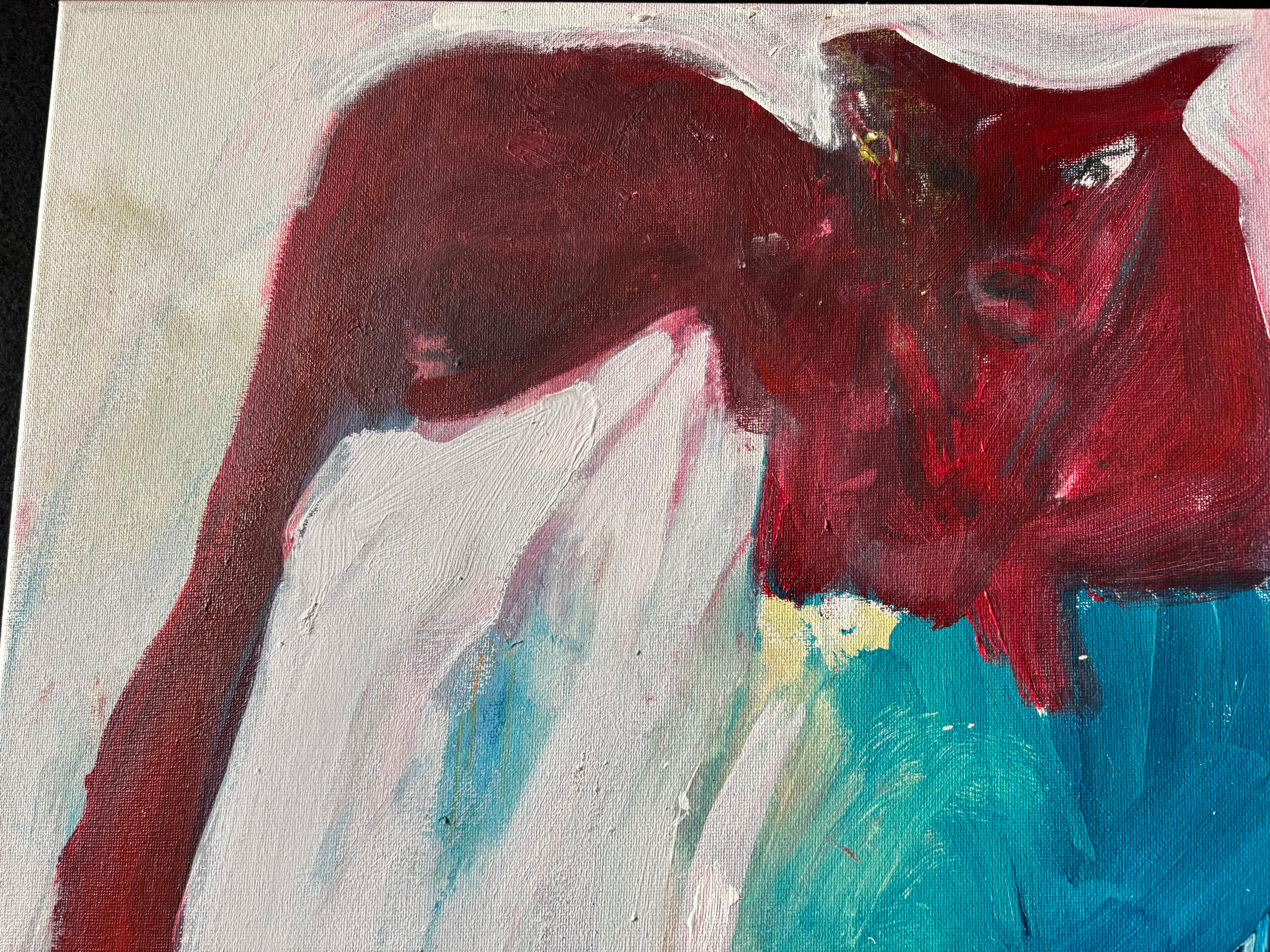 Tiere I :Einäugiger Fuchs (Sonstige Kunststile), Painting, von Majio