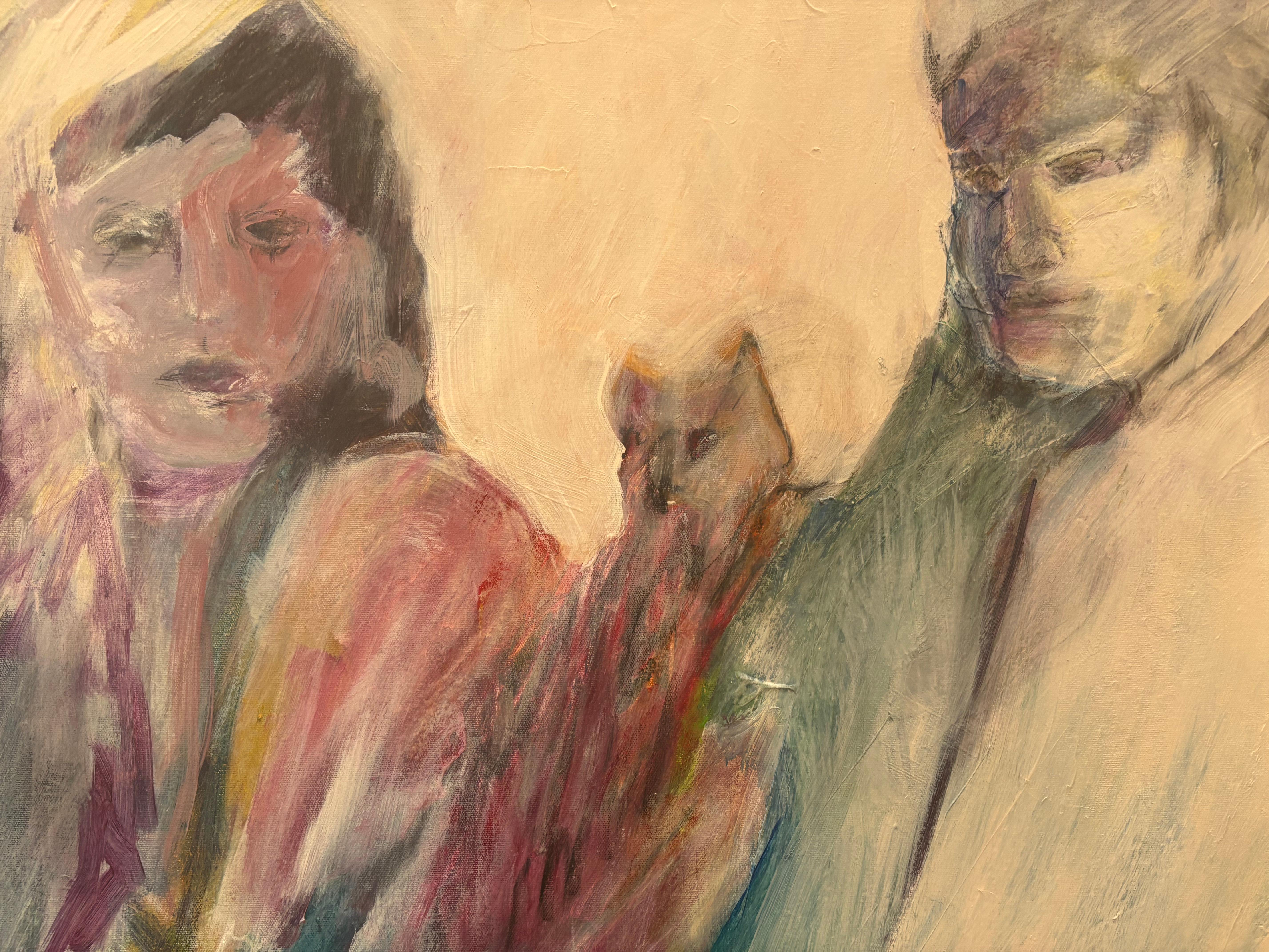 Partners with Owl Spirit - Painting by Majio