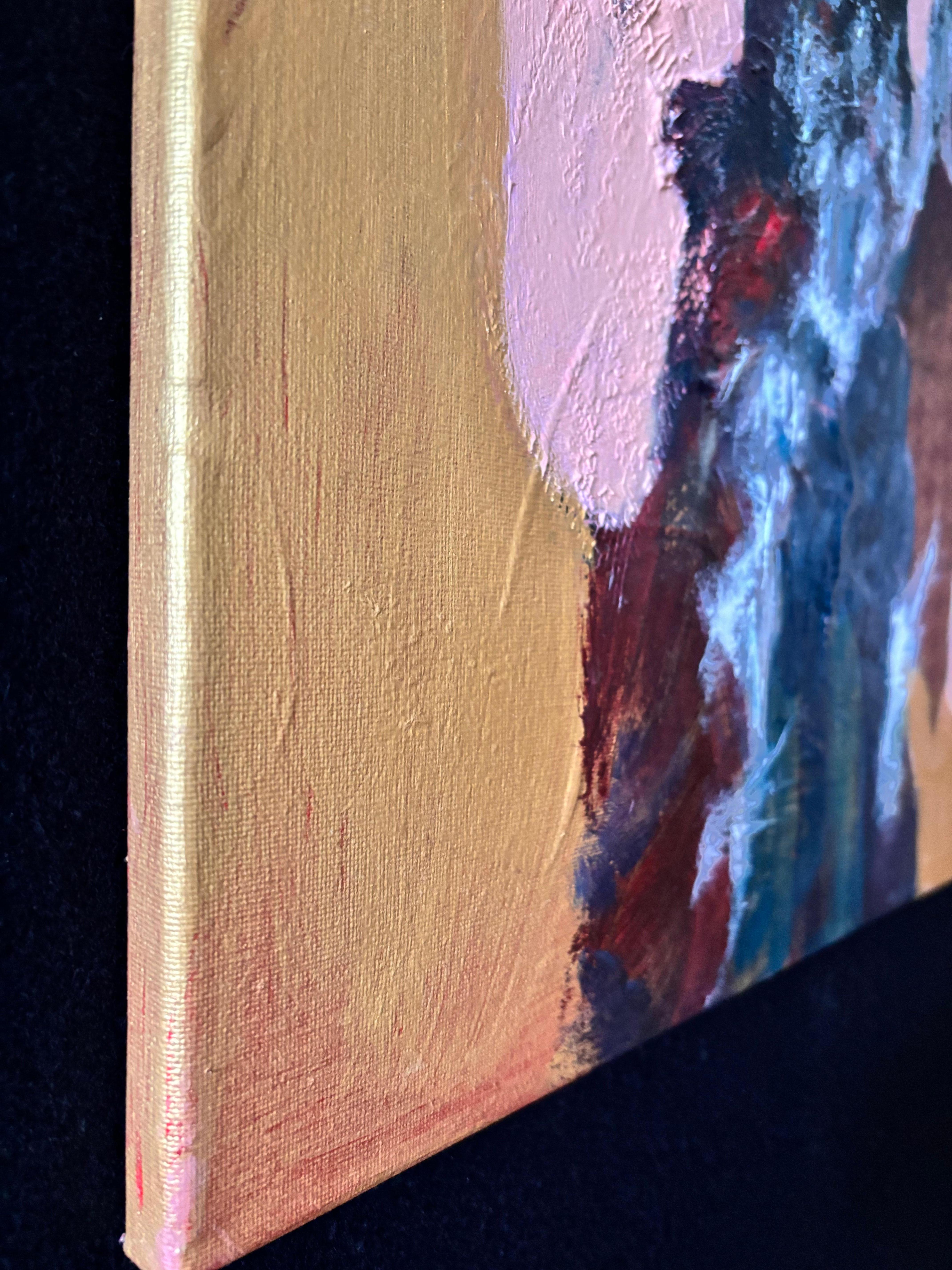 Playing with Surf - Peinture acrylique et papier fait main sur toile - Painting de Majio