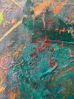 Playing with Tyme, Cera fría, monocopias, óleo en barra sobre lienzo, 2024.