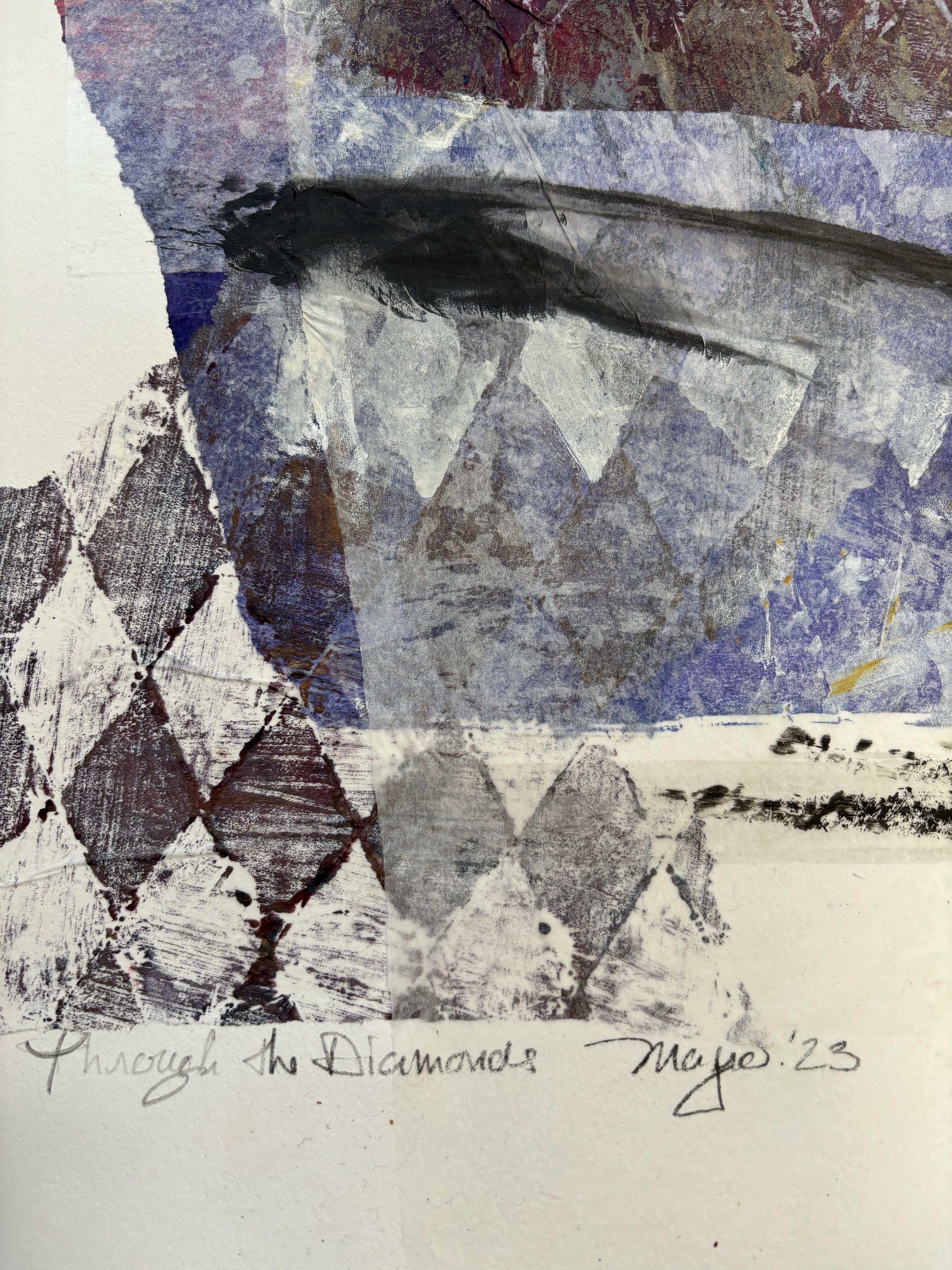 Through the Diamonds - Painting by Majio