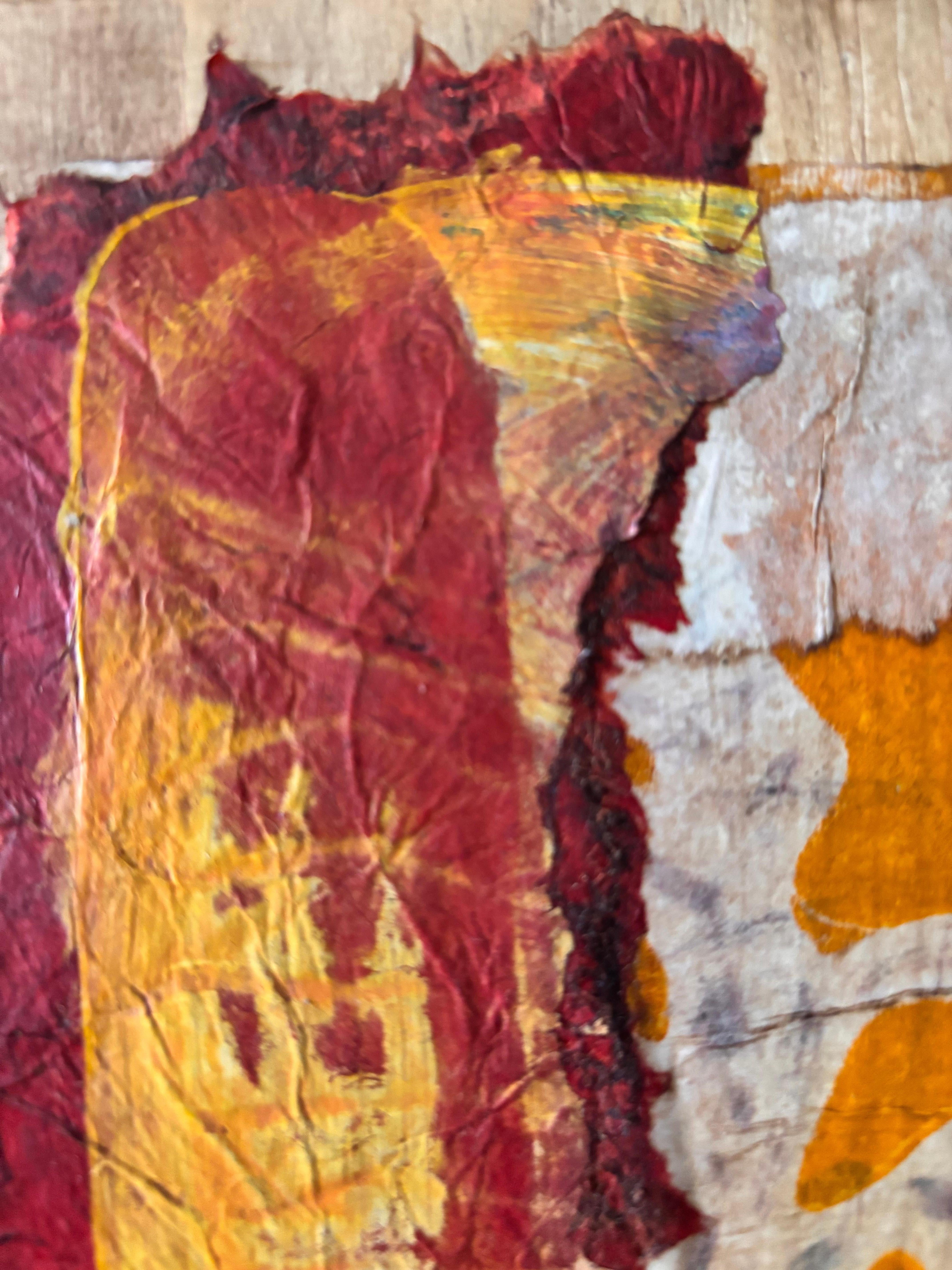 Turm Acrylfarbe auf Holz (Sonstige Kunststile), Painting, von Majio