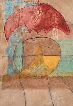Triptych Ritual Protection, graphite, Art Graf, impasto relief, cold wax.