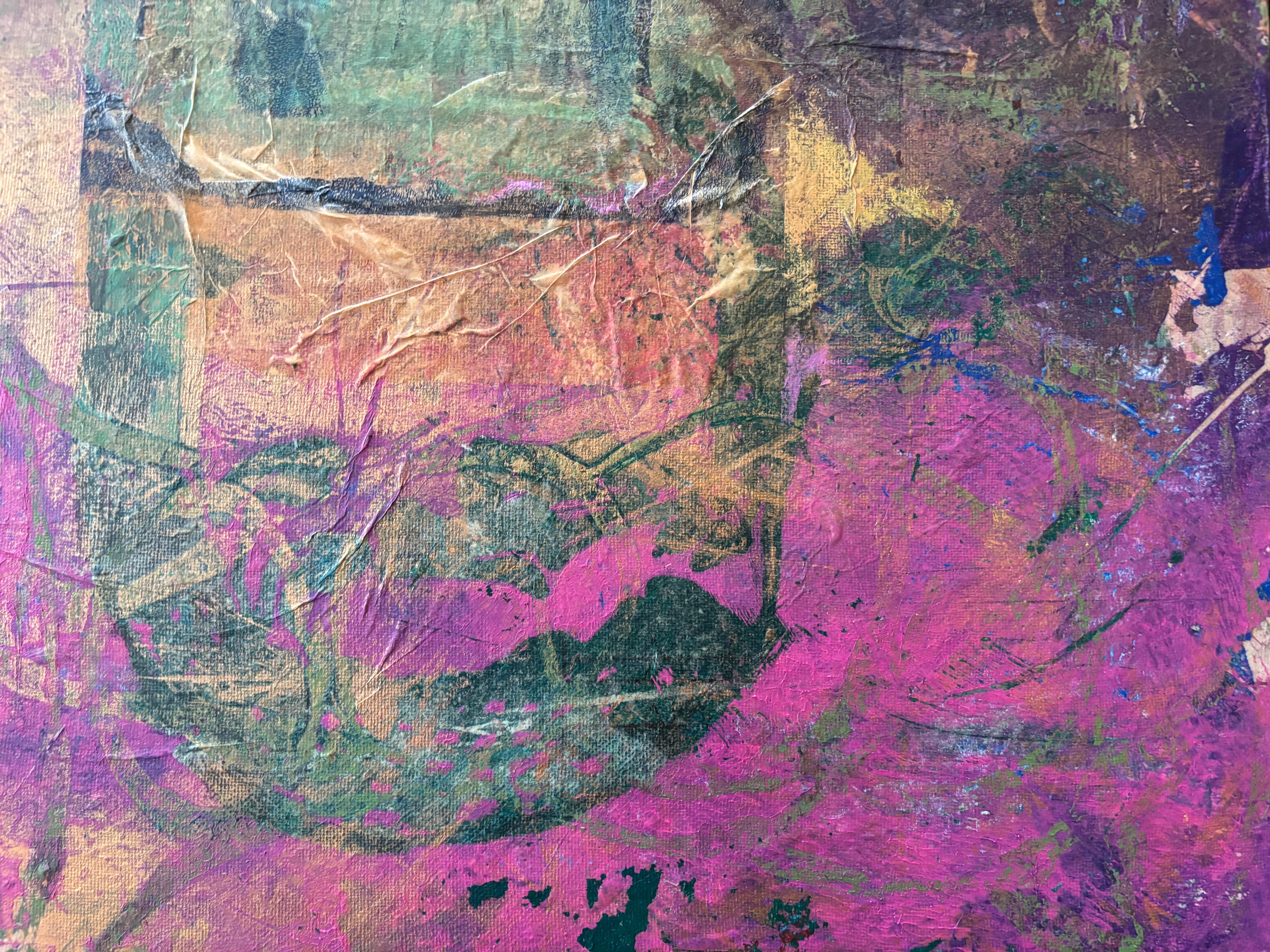 Capsule de temps  Cire froide, monotypes, huile sur toile en vente 1