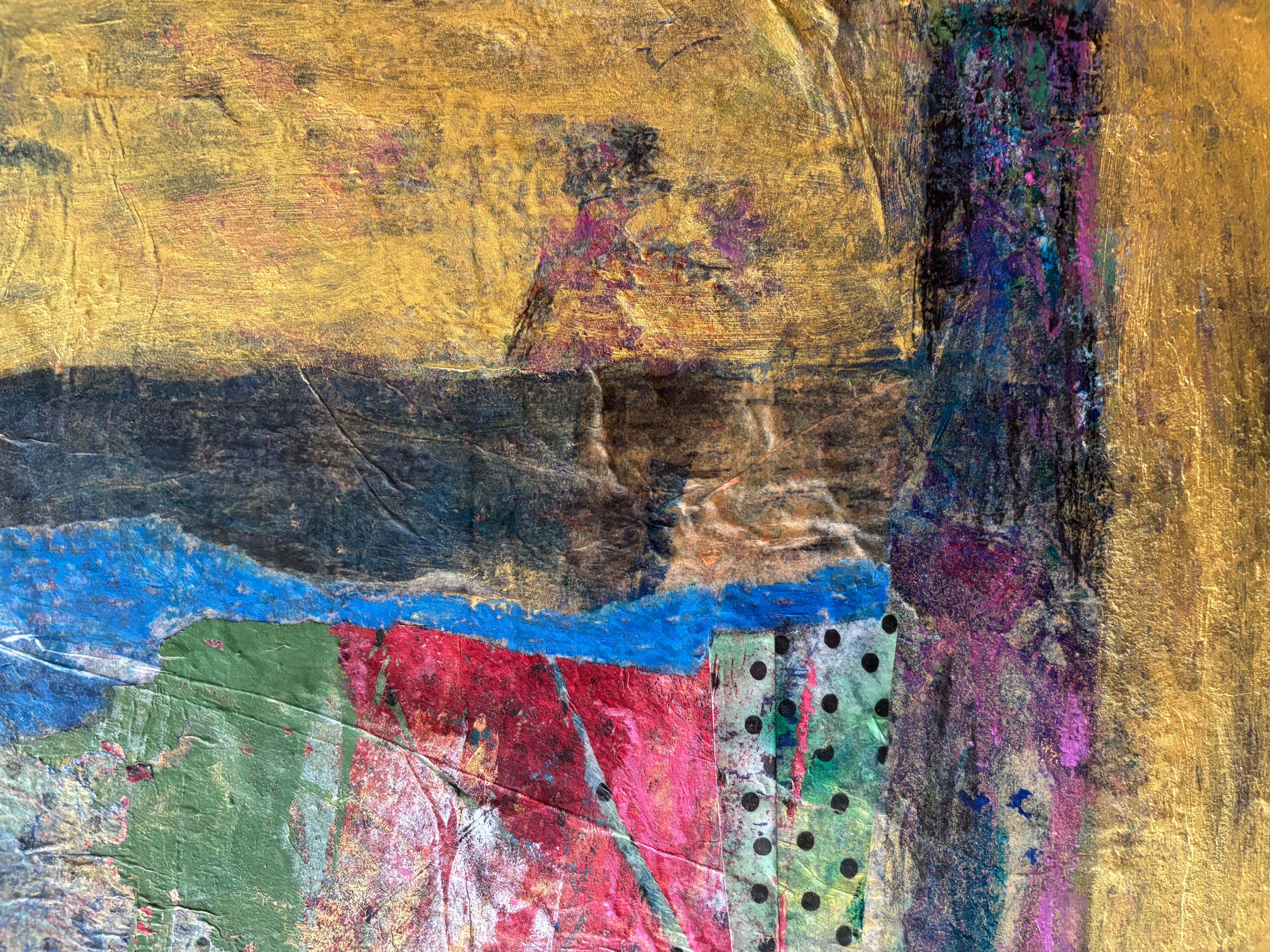 Tyme Generator Cold wax, monoprints, oil stick on canvas im Angebot 1