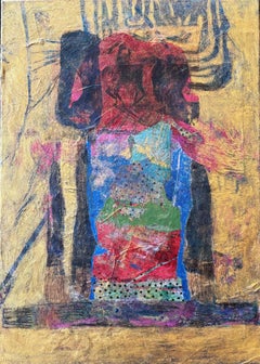 Tyme Generator Cold wax, monoprints, oil stick on canvas