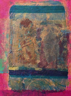 Tyme of Revolution Cold wax, monoprints, transfer, oil stick on