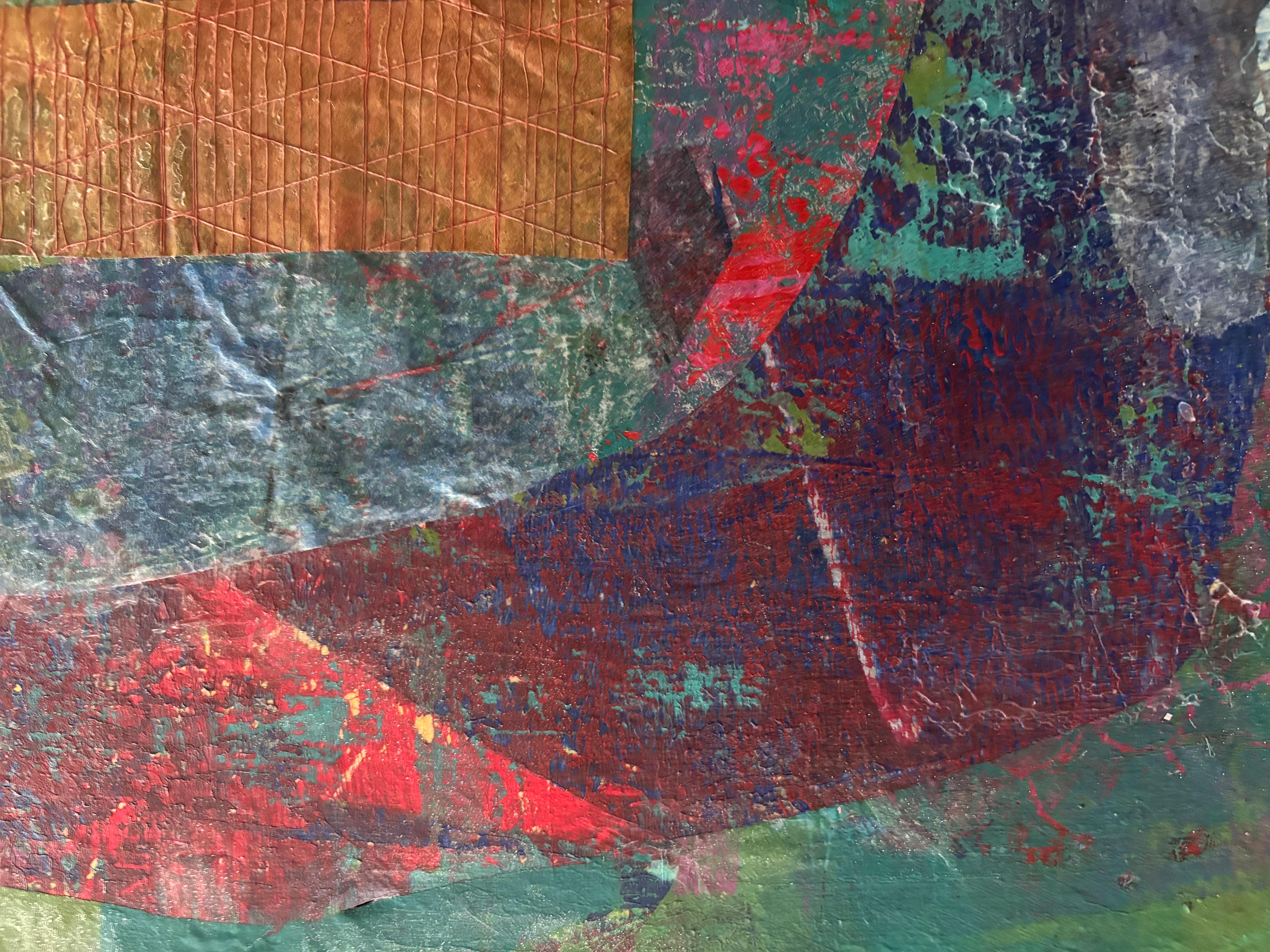 Tyme Portal II Cold wax, monoprints, oil stick on canvas For Sale 5