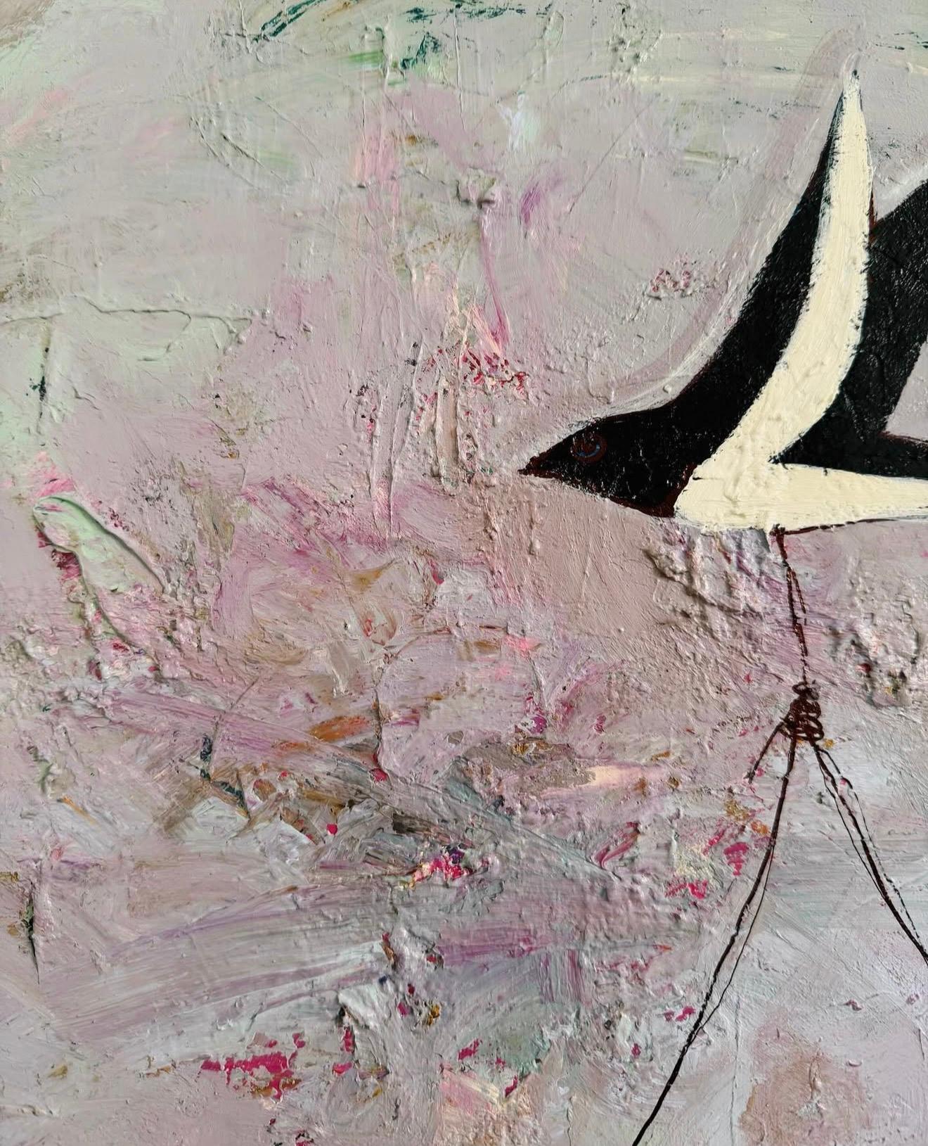 A gift for Leyli, 150x110 cm, acrylic on canvas - Contemporain Art par Majnun