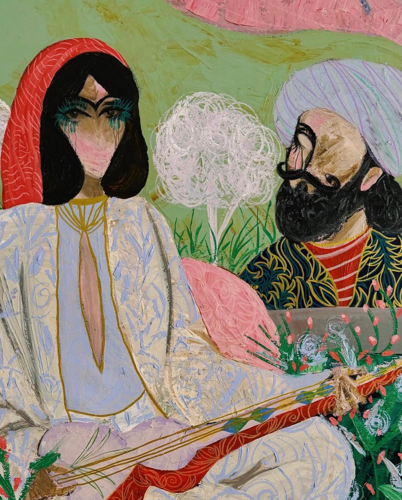 All songs about you, 100x80cm, acrylic on canvas For Sale 2