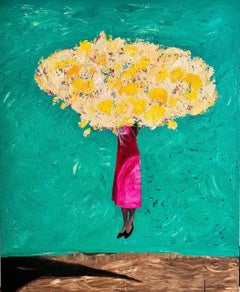 Bouquet pour toi, 150x130cm, acrylique sur toile