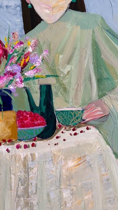Frühstück , 84x67 cm, Acryl auf Leinwand