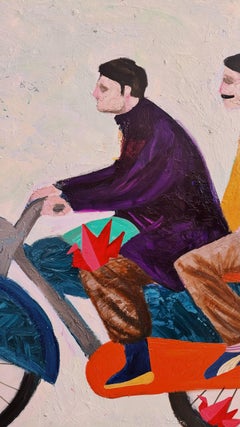 Fratelli, 100x120 cm, acrilico su tela