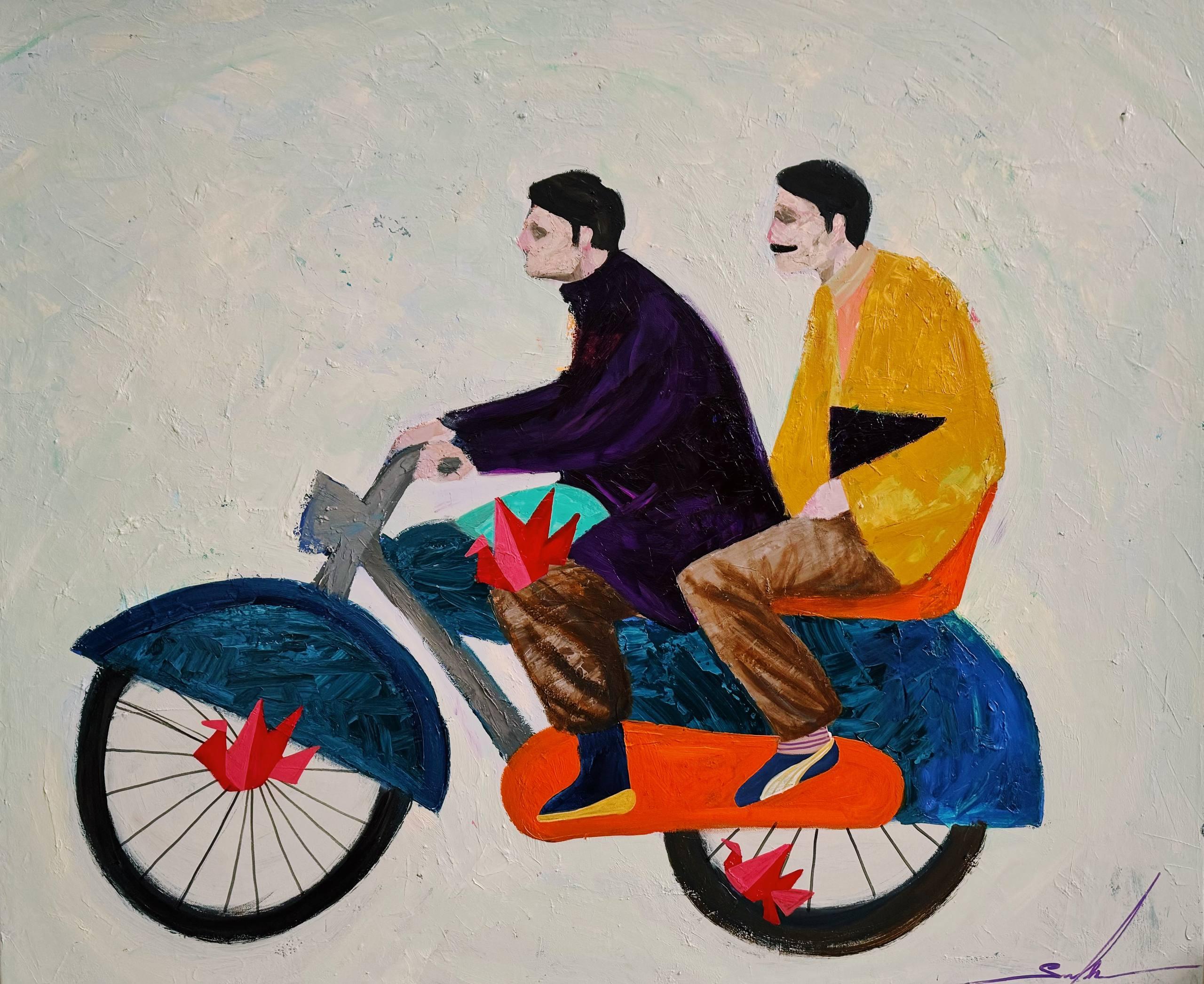 Brothers, 100x120 cm, acrylic on canvas