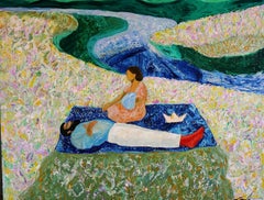 Familie, 140 × 180 cm, Acryl auf Leinwand