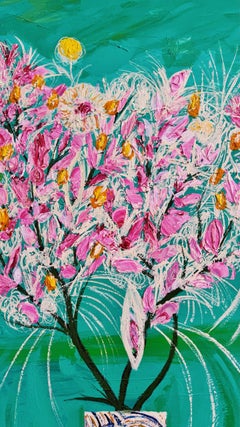 Fiori per te, 120x100 cm, acrilico su tela