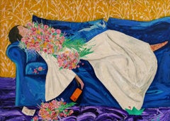 Flowers from you, 110x150 cm, acrylic on canvas