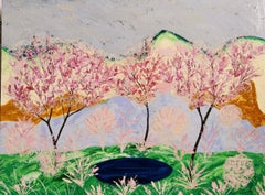Jardín , 110x150 cm, acrílico sobre lienzo