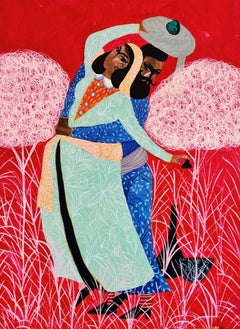 Khosrow and Shirin, 150 x 110 cm, acrylique sur toile
