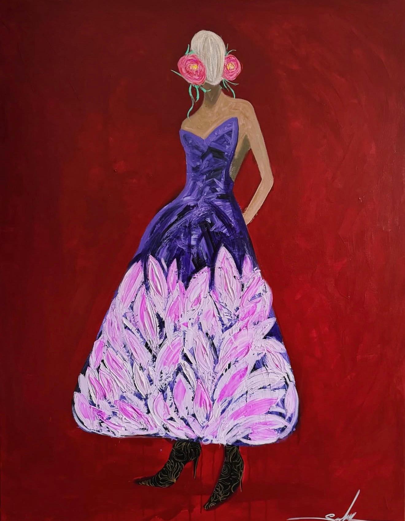 Lady Dior, 130x100cm, acrylic on canvas