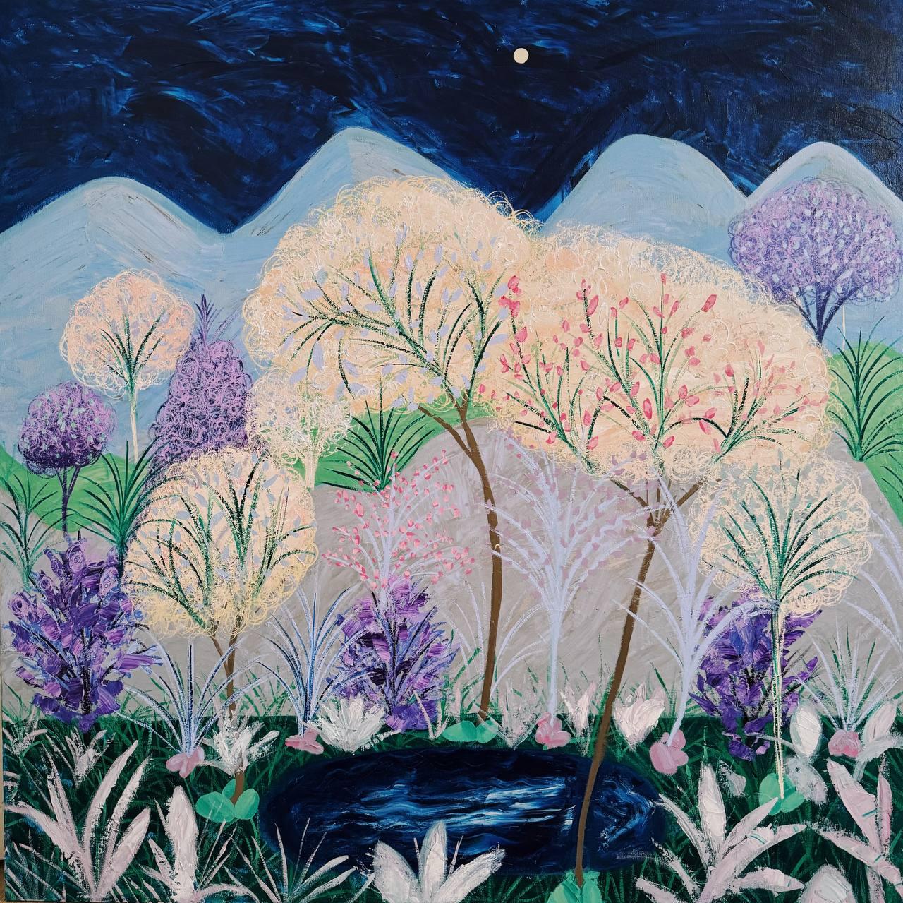 Landscape , 150x150cm, acrylic on canvas