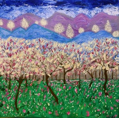 Paesaggio , 190x190 cm, acrilico su tela