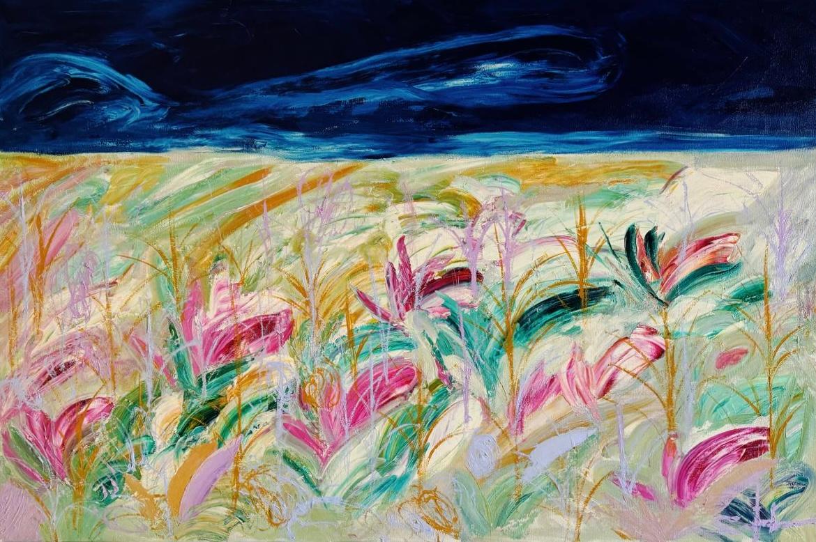 Paesaggio , 90x120 cm, acrilico su tela
