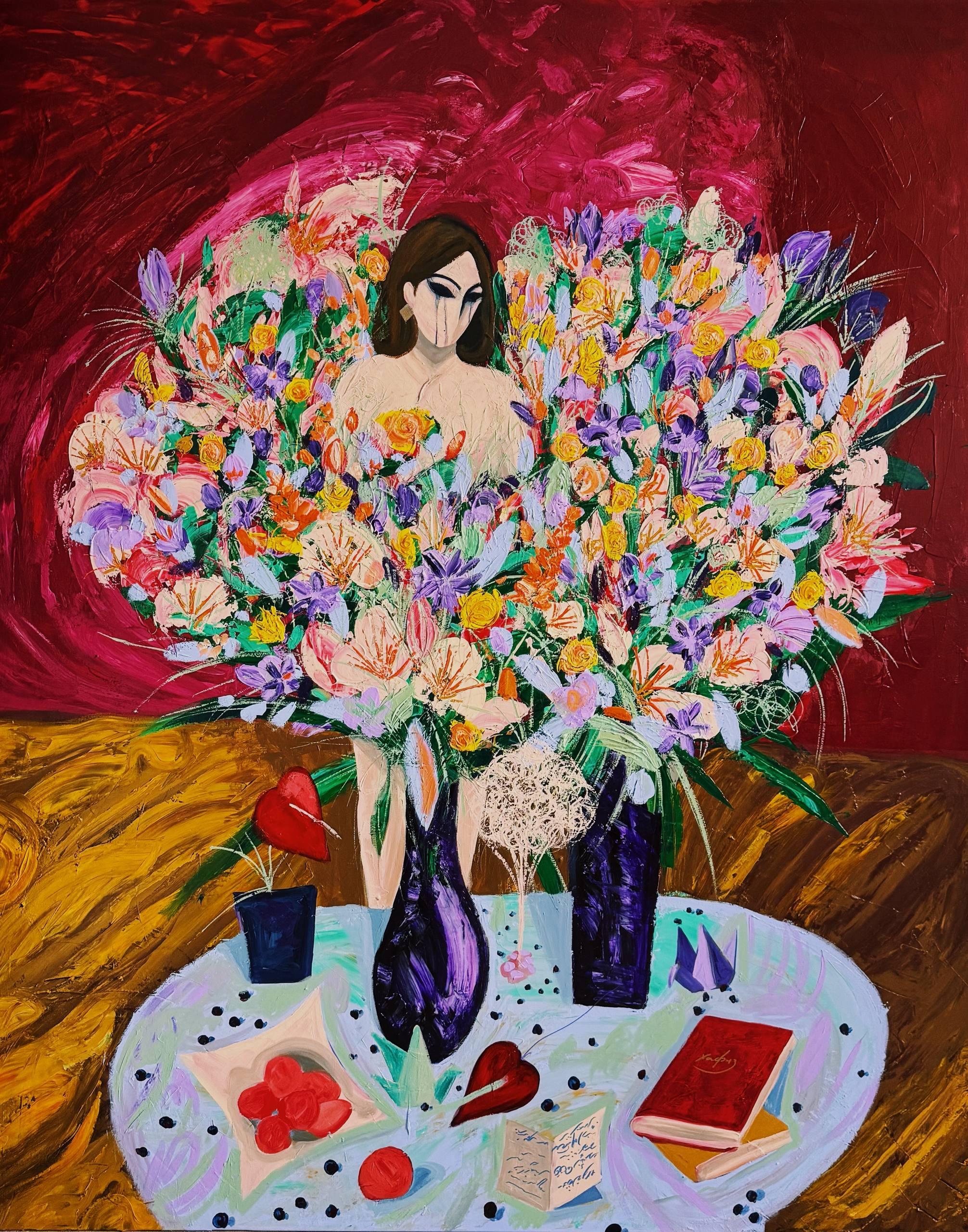 Letter, 150x130 cm, acrylic on canvas