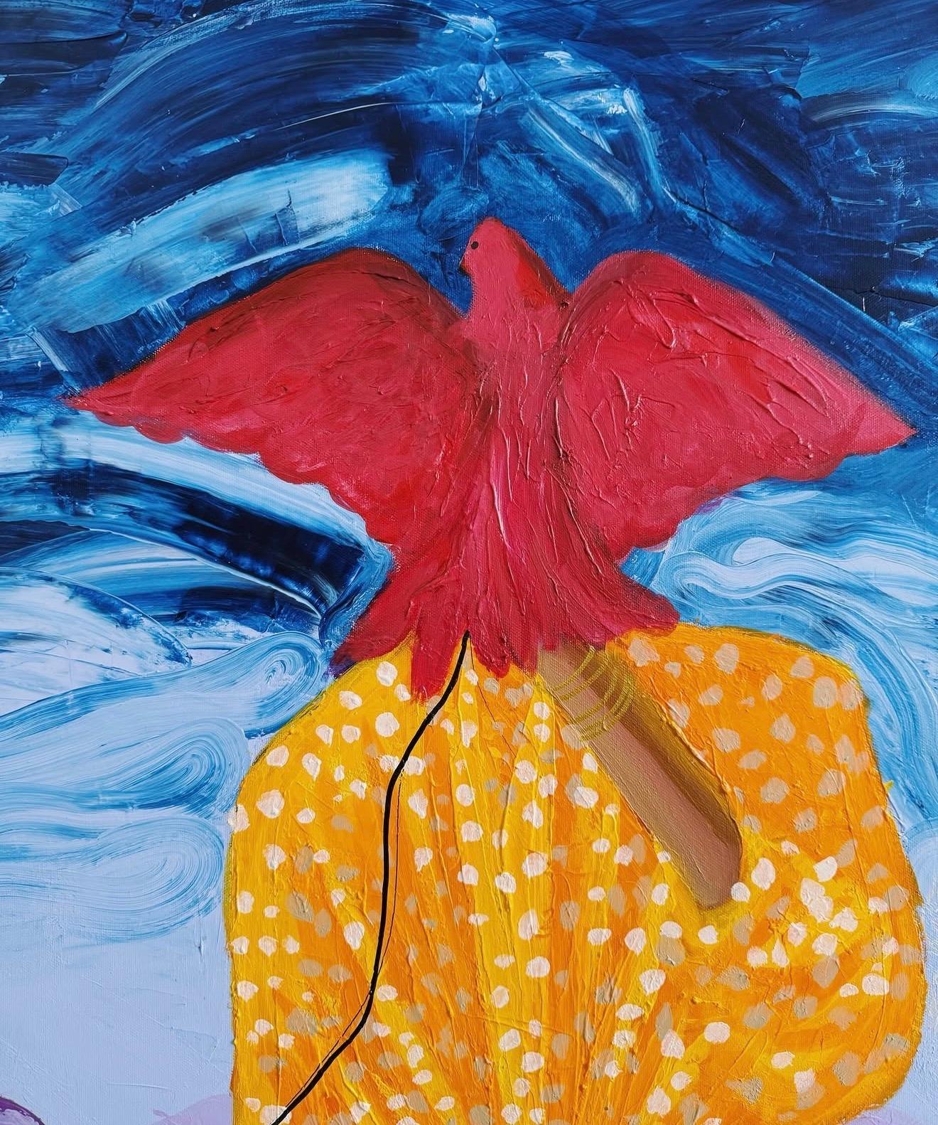 Brief der Liebe, 150x110cm, Acryl auf Leinwand (Zeitgenössisch), Painting, von Majnun