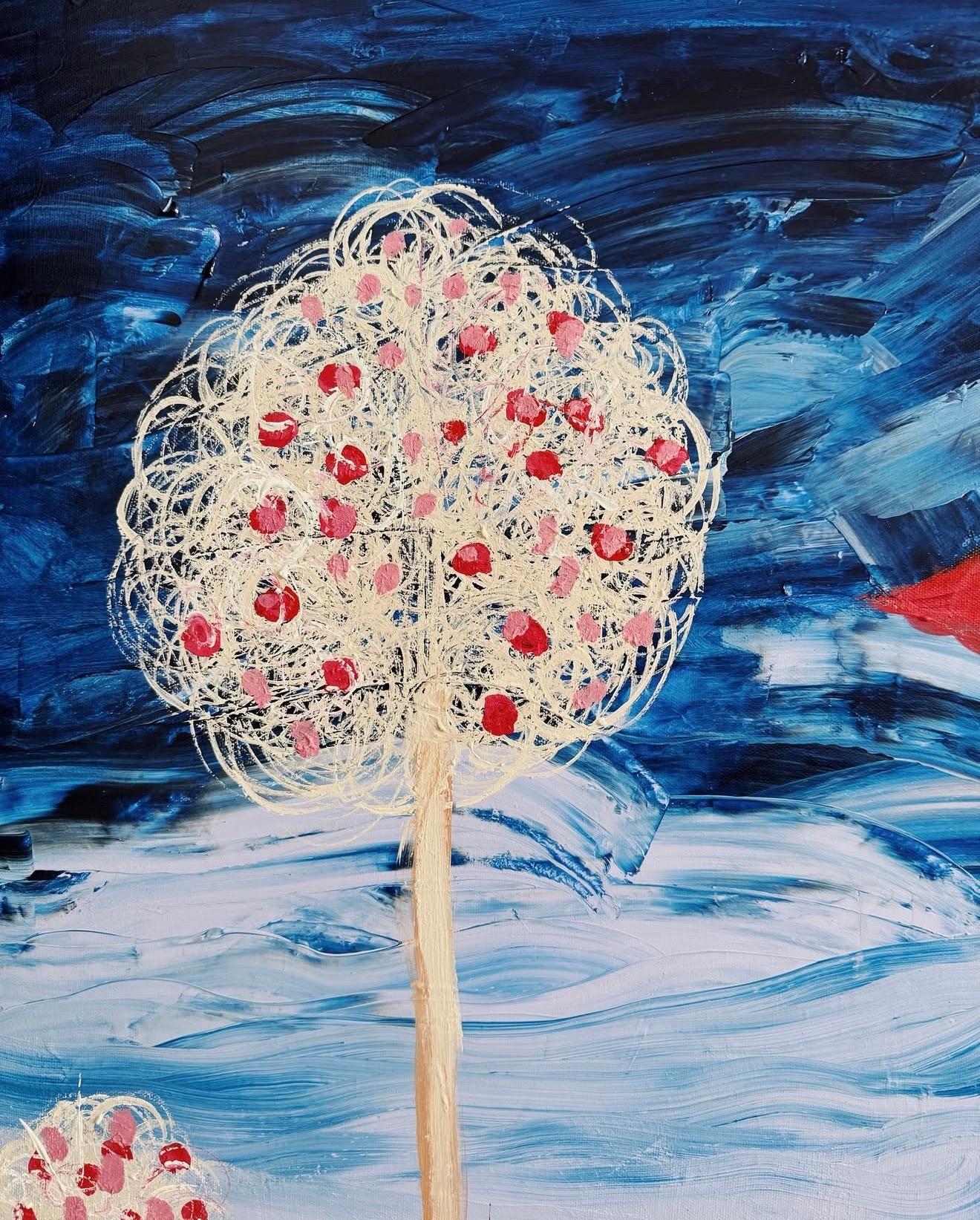 Brief der Liebe, 150x110cm, Acryl auf Leinwand im Angebot 1